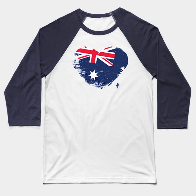 I love my country. I love Australian. I am a patriot. In my heart, there is always the flag of Australian Baseball T-Shirt by ArtProjectShop